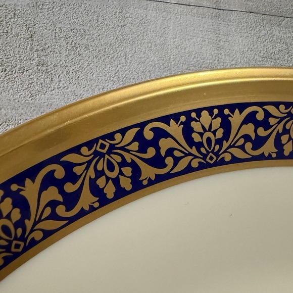 Vintage Lenox Plate Boehm WOODLAND WILDLIFE Easter Chipmunks  24k Gold trim '76 - Picture 4 of 10